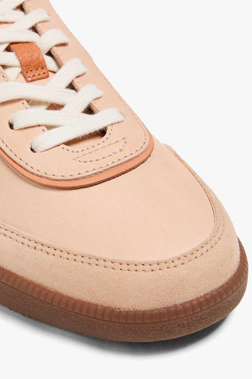 TOD'S スムース&ペブル加工レザー スニーカー