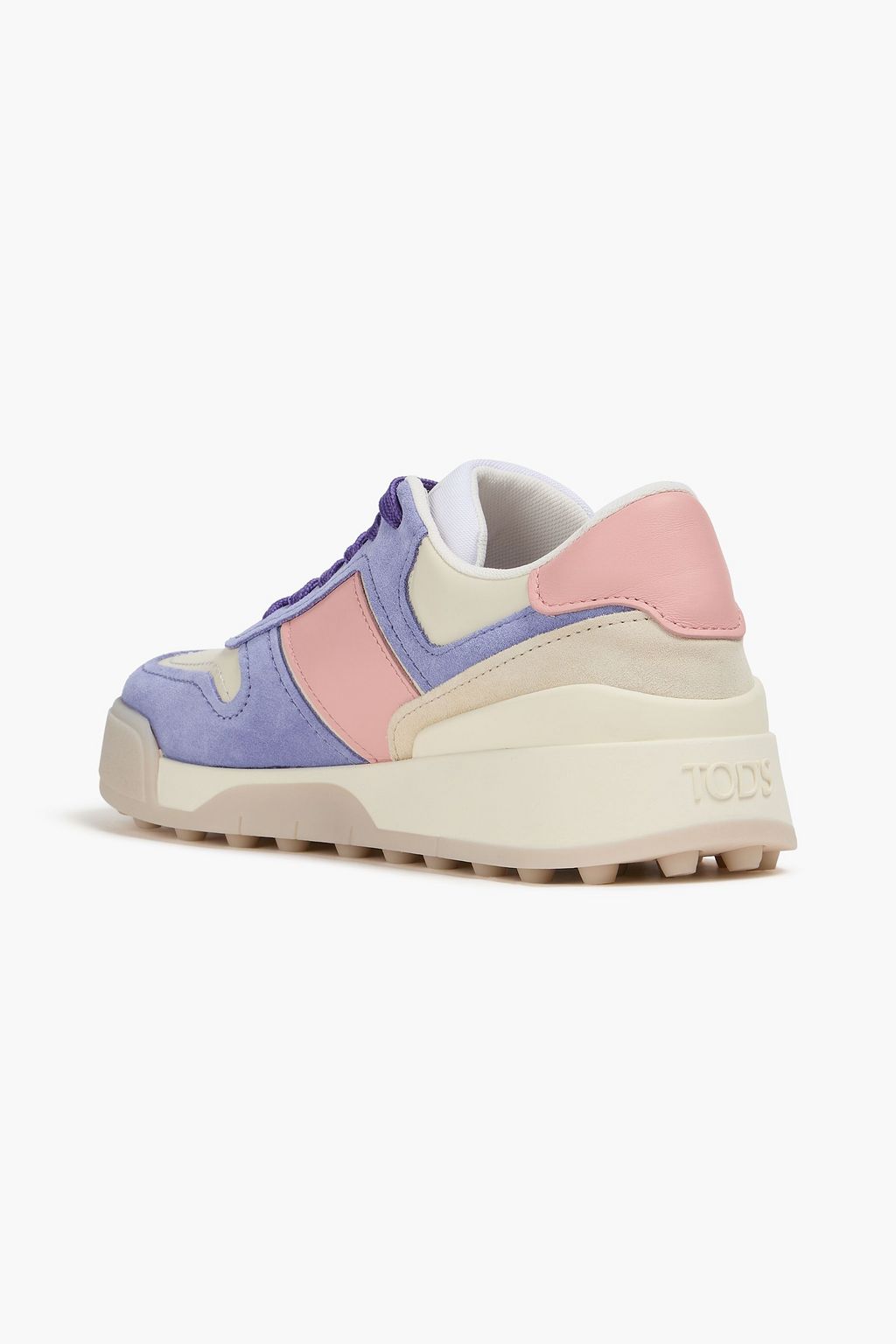 TOD'S スエード&レザー スニーカー カラーブロック