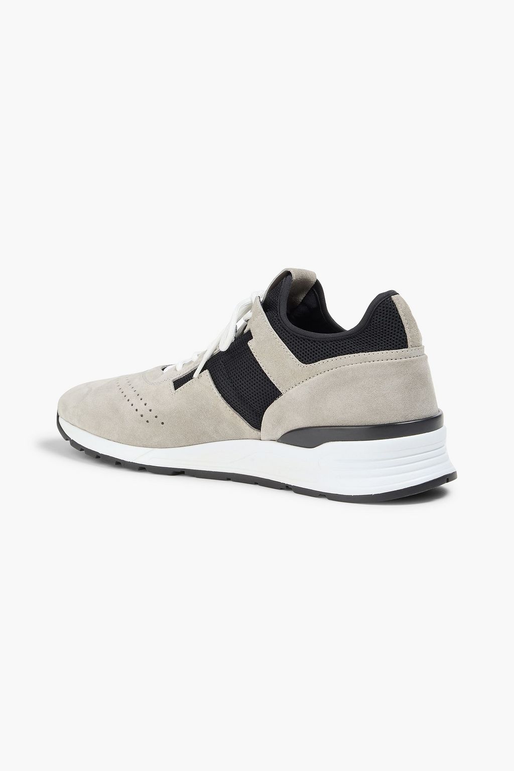 TOD'S Perforated suede and mesh sneakers