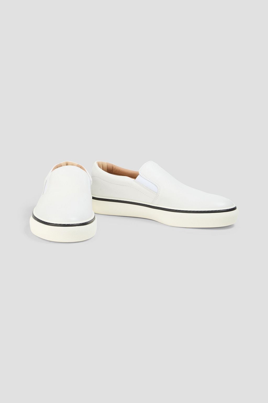 TOD'S Pebbled-leather slip-on sneakers
