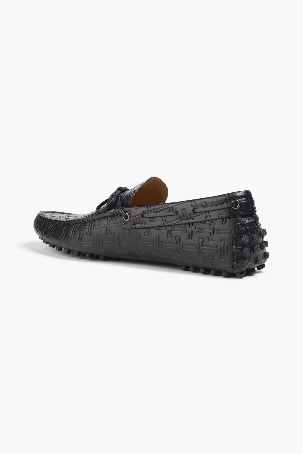 TOD'S Embossed leather driving shoes