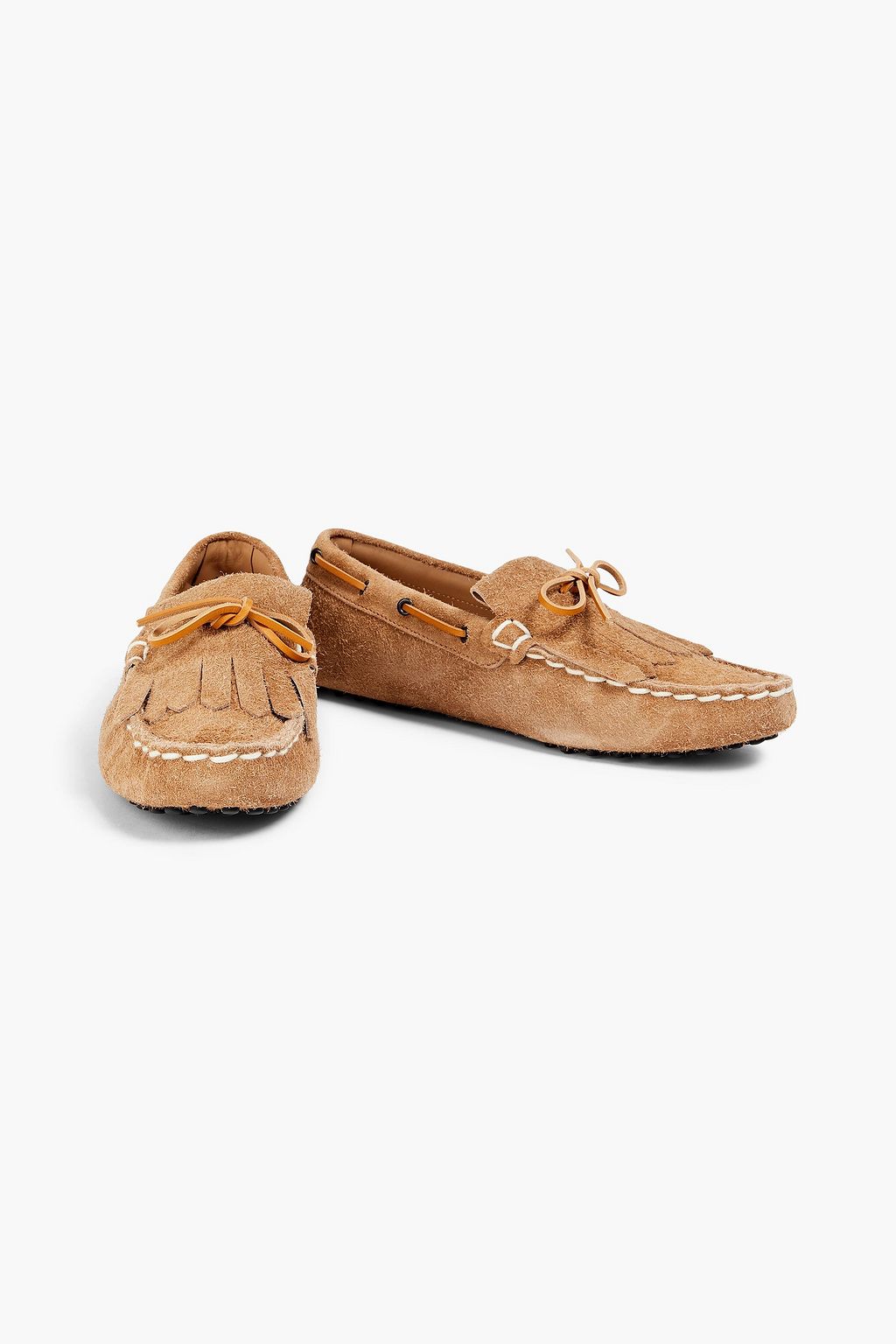 TOD'S حذاء قيادة "غومينو" من جلد السويد مزين بشرّابات