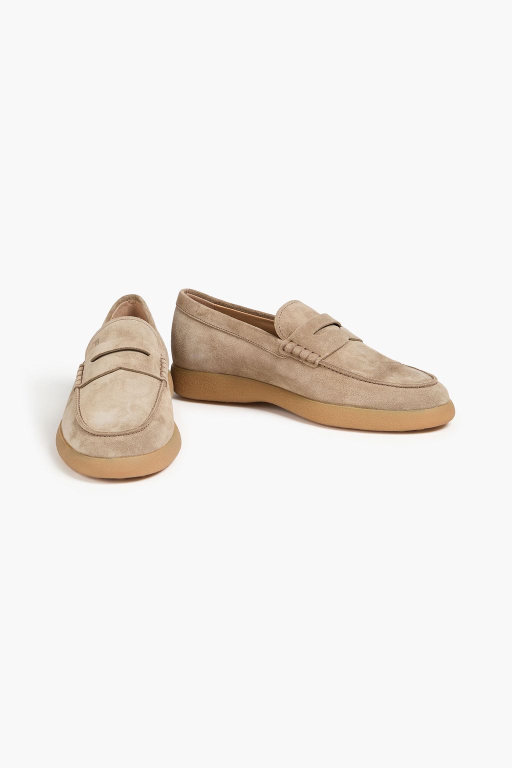 TOD'S Suede penny loafers