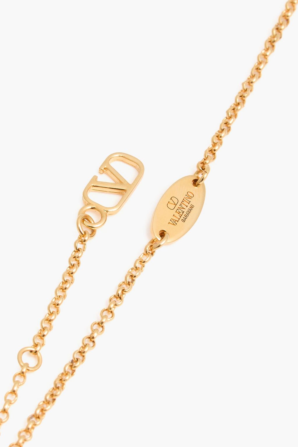 VALENTINO GARAVANI Gold-tone crystal necklace