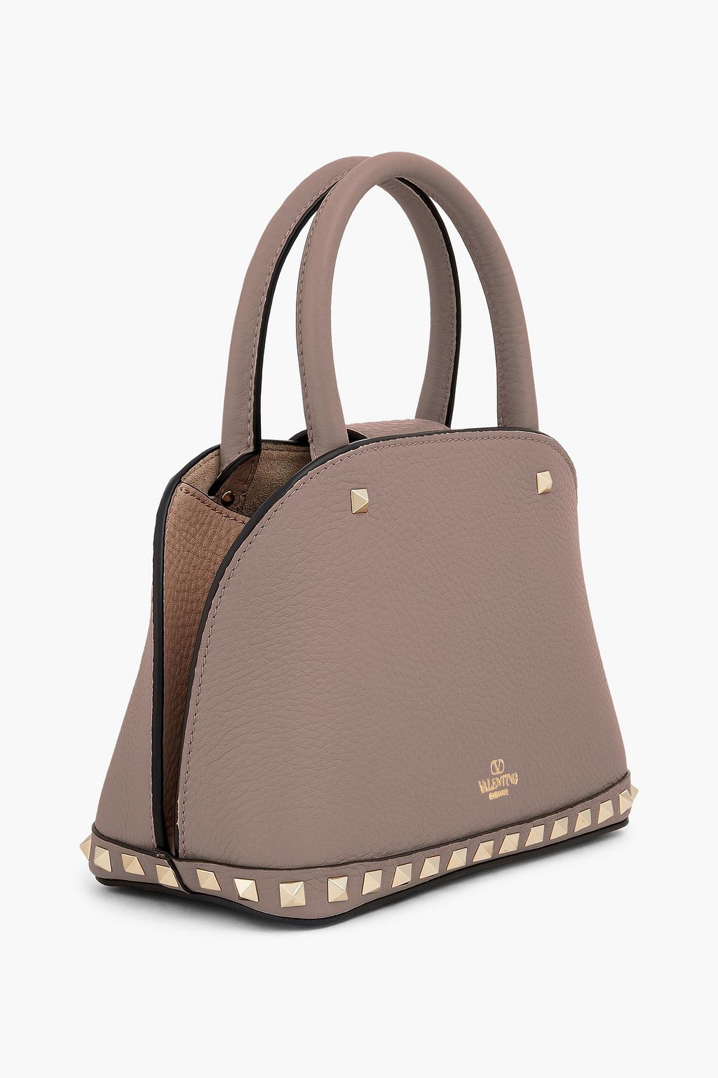 VALENTINO GARAVANI Rockstud pebbled-leather tote