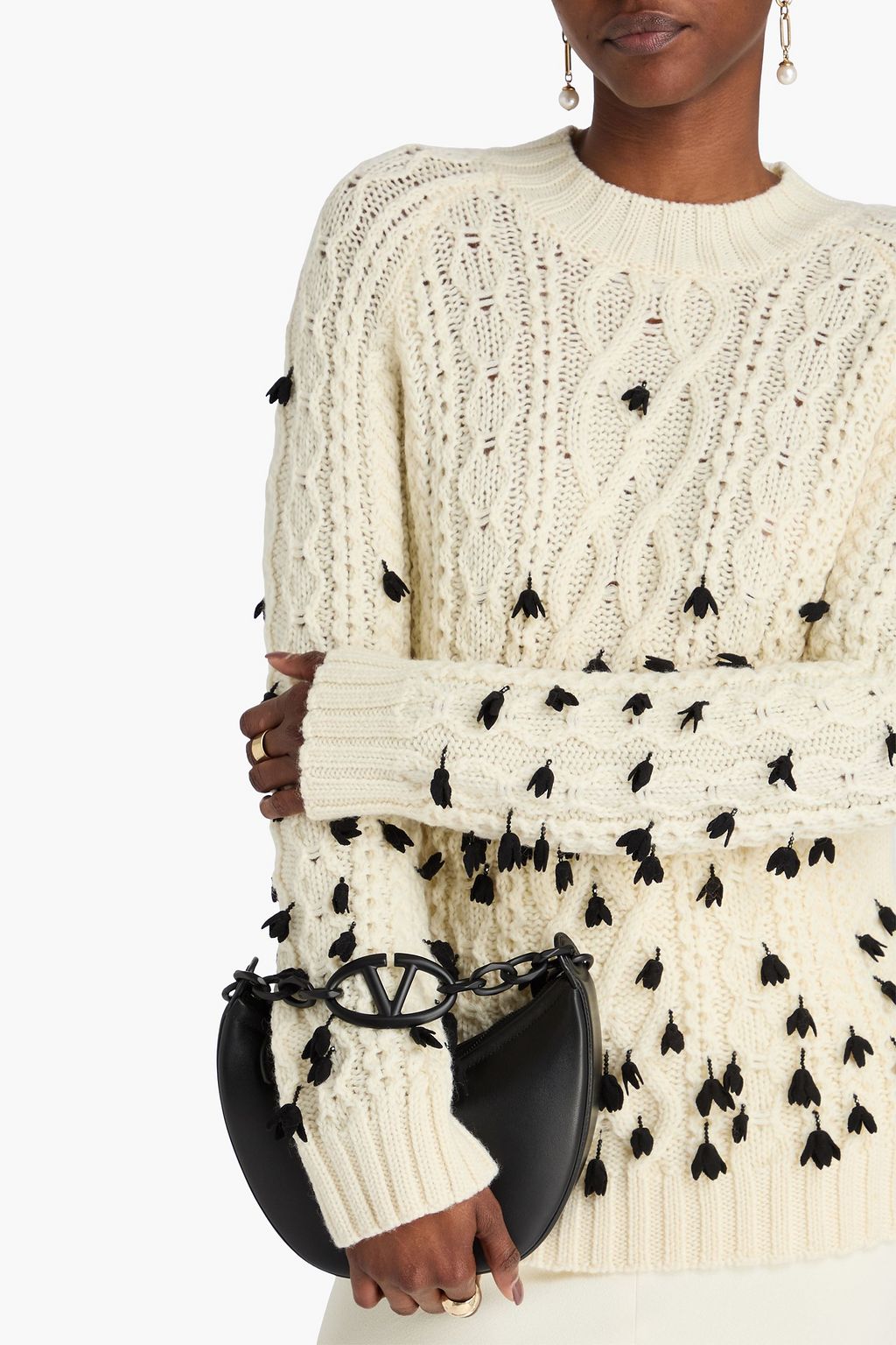 VALENTINO GARAVANI VLOGO Moon leather cross-body bag