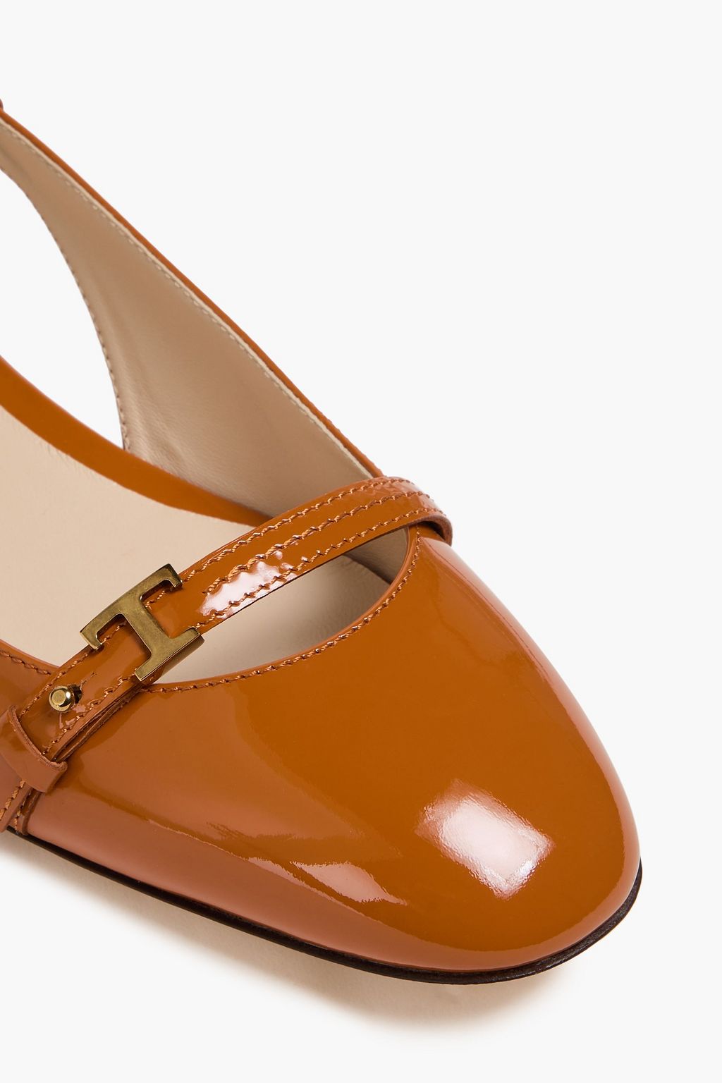 TOD'S パテントレザー バレリーナシューズ