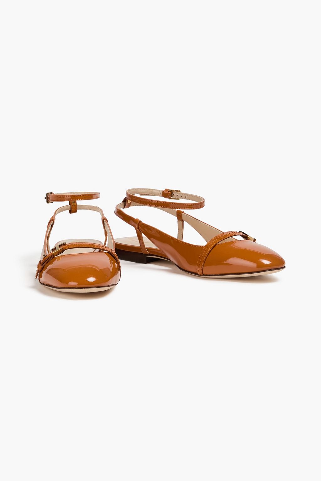TOD'S パテントレザー バレリーナシューズ