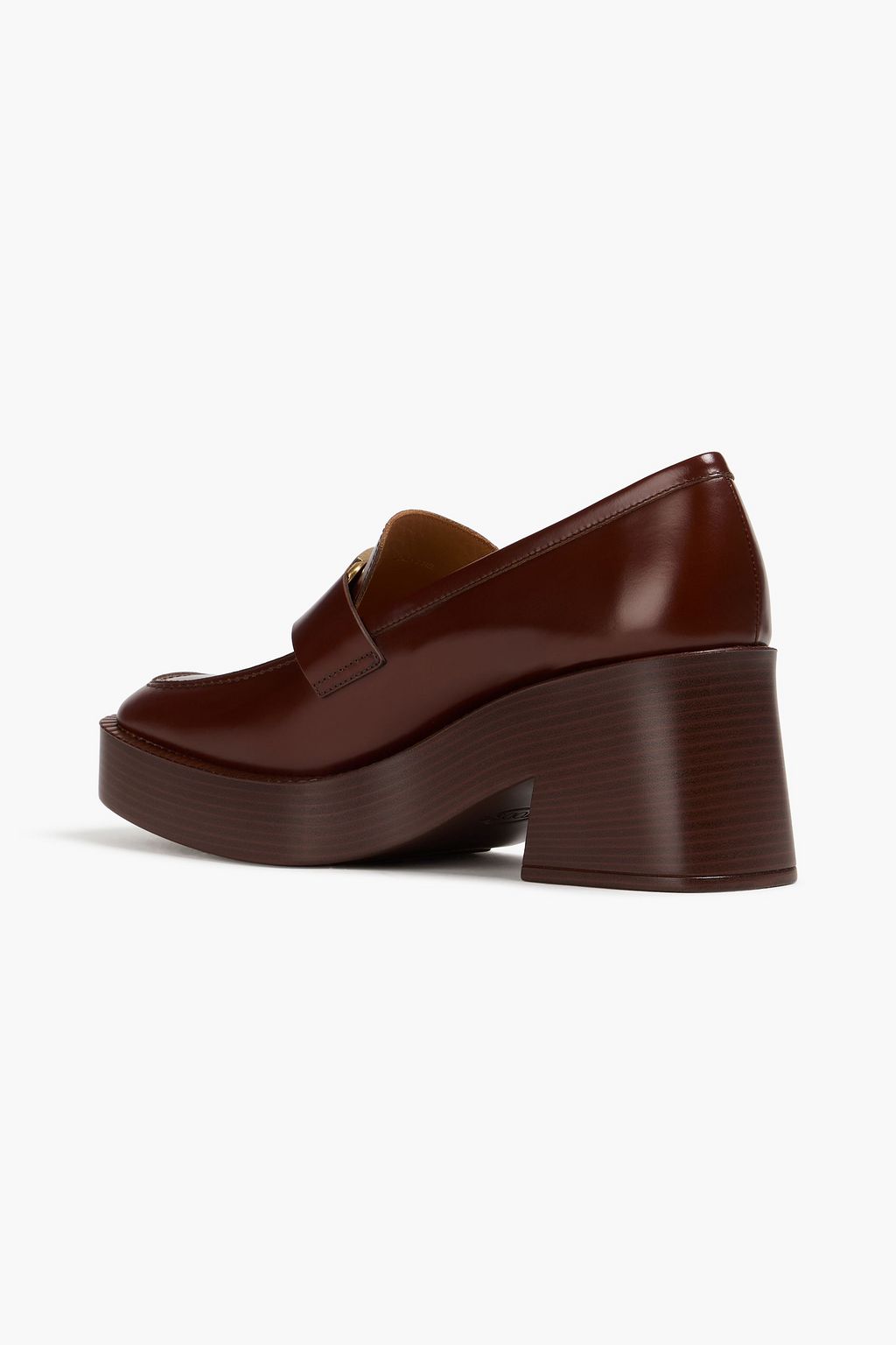TOD'S T Timeless leather platform loafers