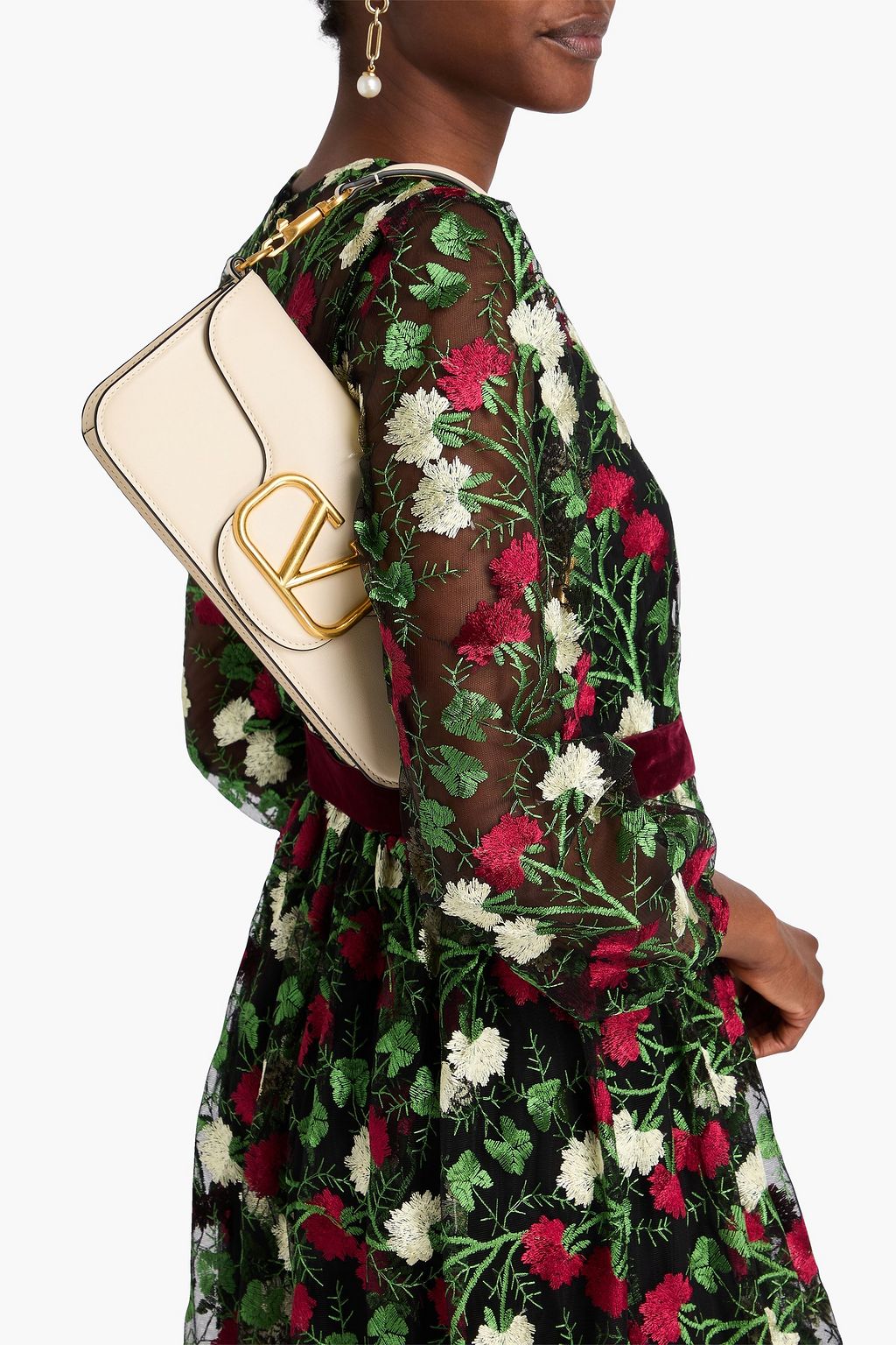 VALENTINO GARAVANI Locò Crossbody Bag aus Leder
