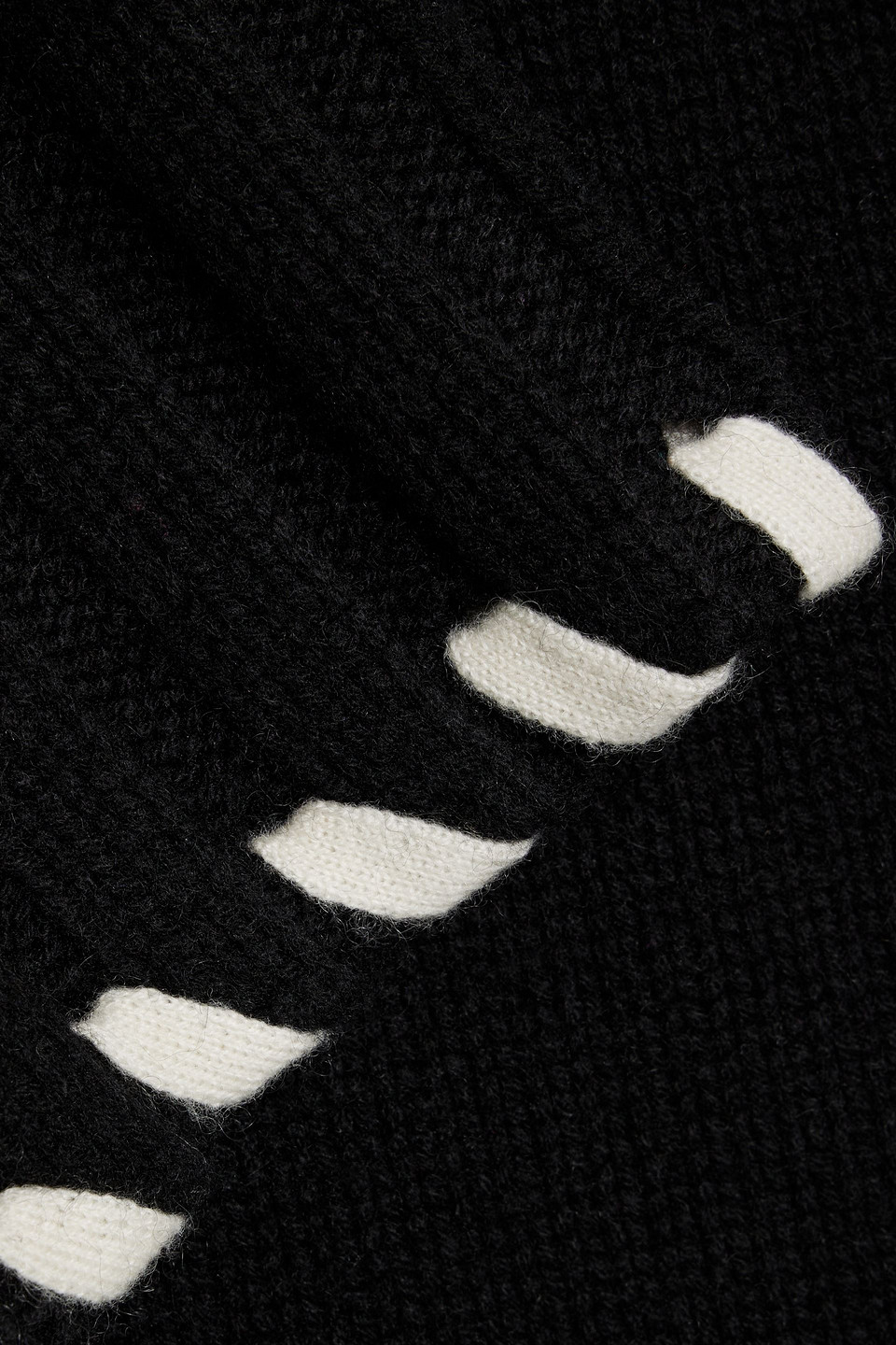 Naadam Whipstitched Wool And Cashmere-blend Sweater In Black