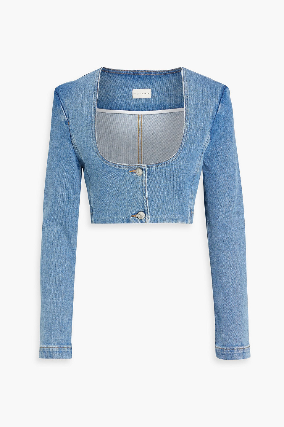 Cropped denim jacket