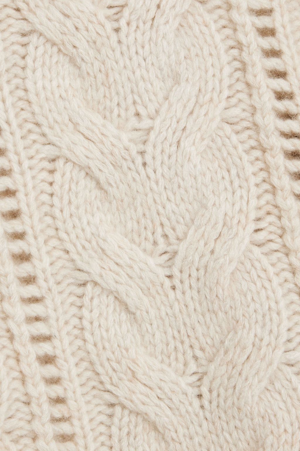 NAADAM Cable-knit wool and cashmere-blend turtleneck sweater