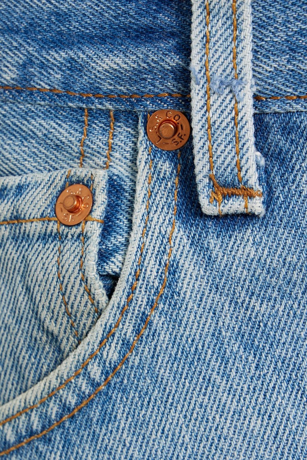 RE/DONE WITH LEVI'S High-rise straight-leg jeans