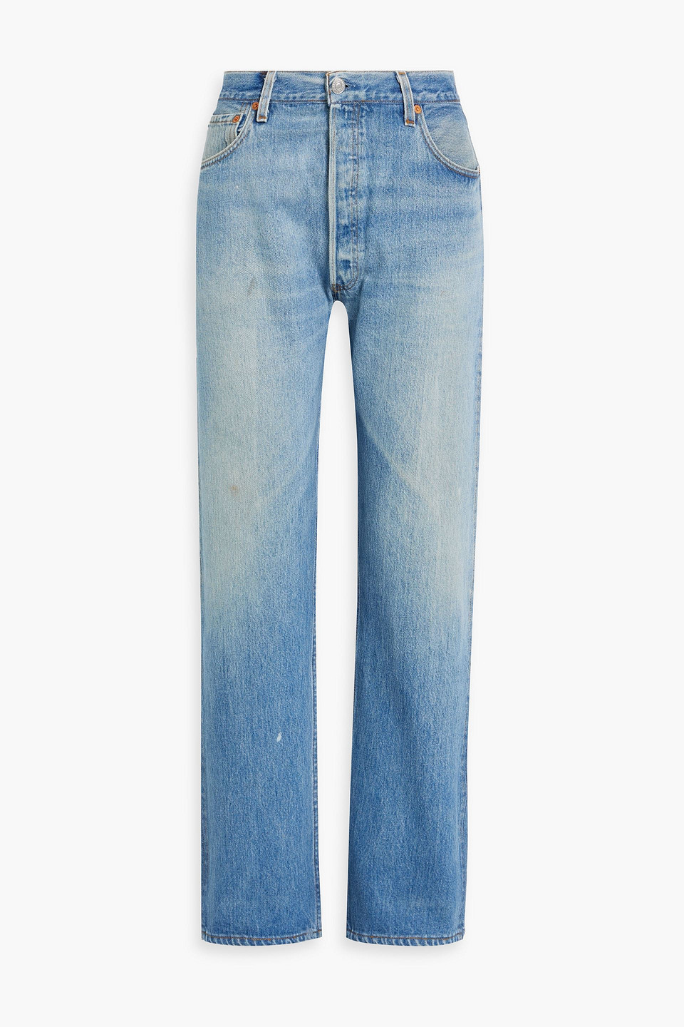 Re/done With Levi's High-rise Straight-leg Jeans