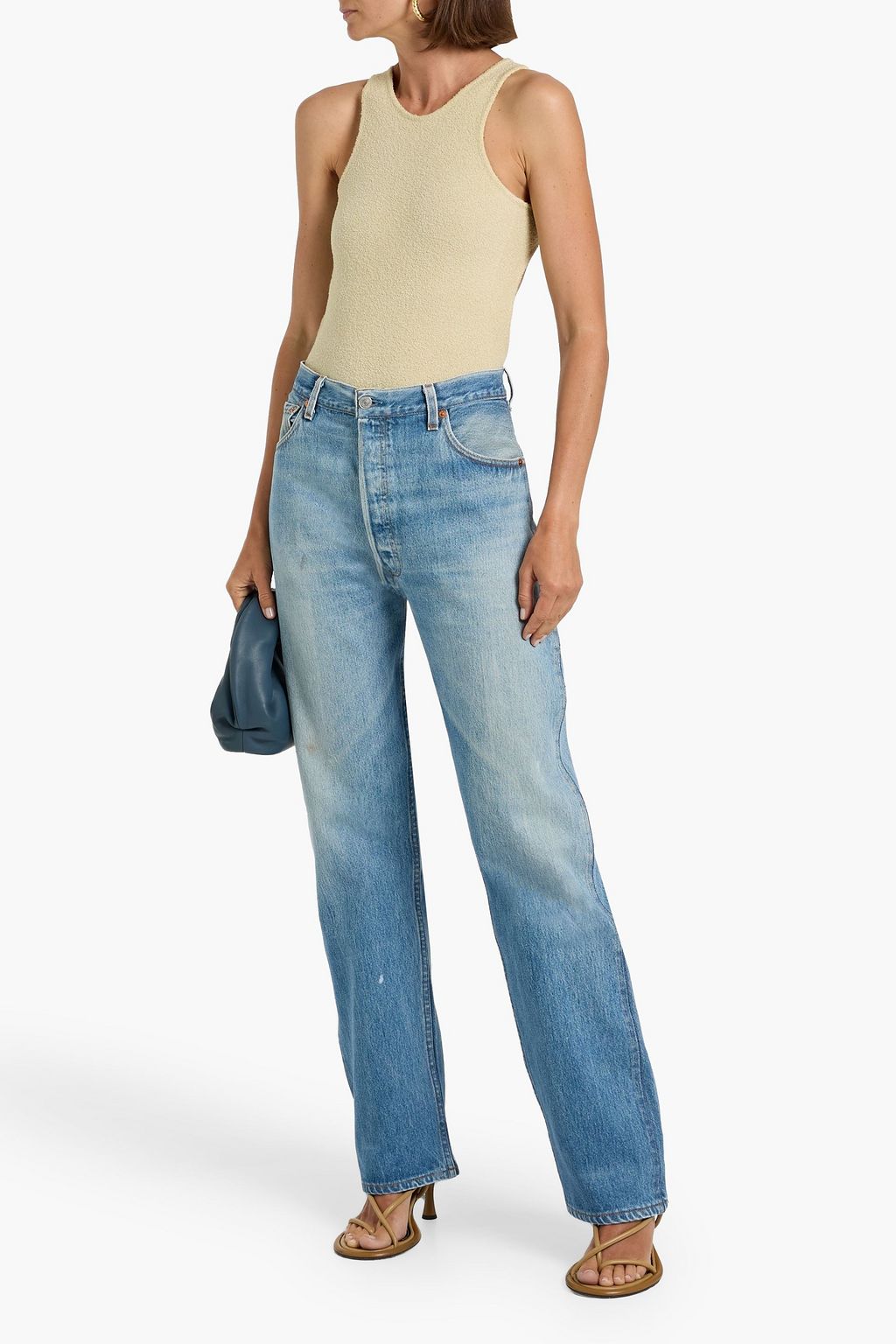 RE/DONE WITH LEVI'S High-rise straight-leg jeans