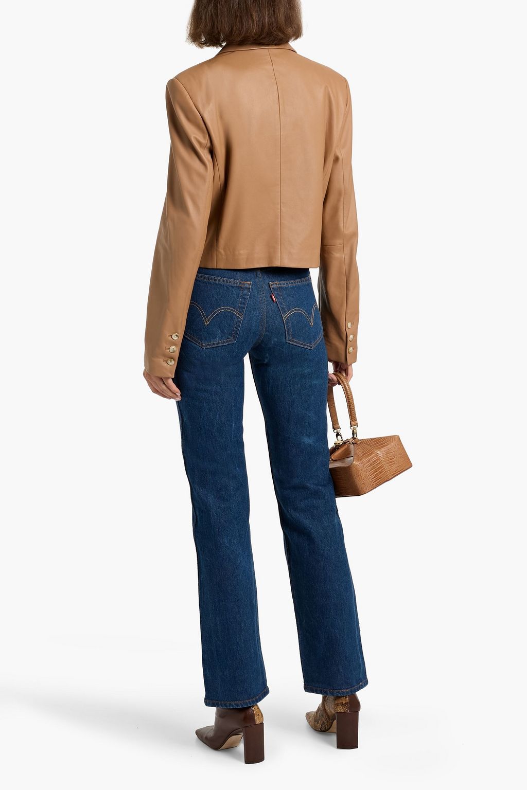 RE/DONE WITH LEVI'S High-rise straight-leg jeans