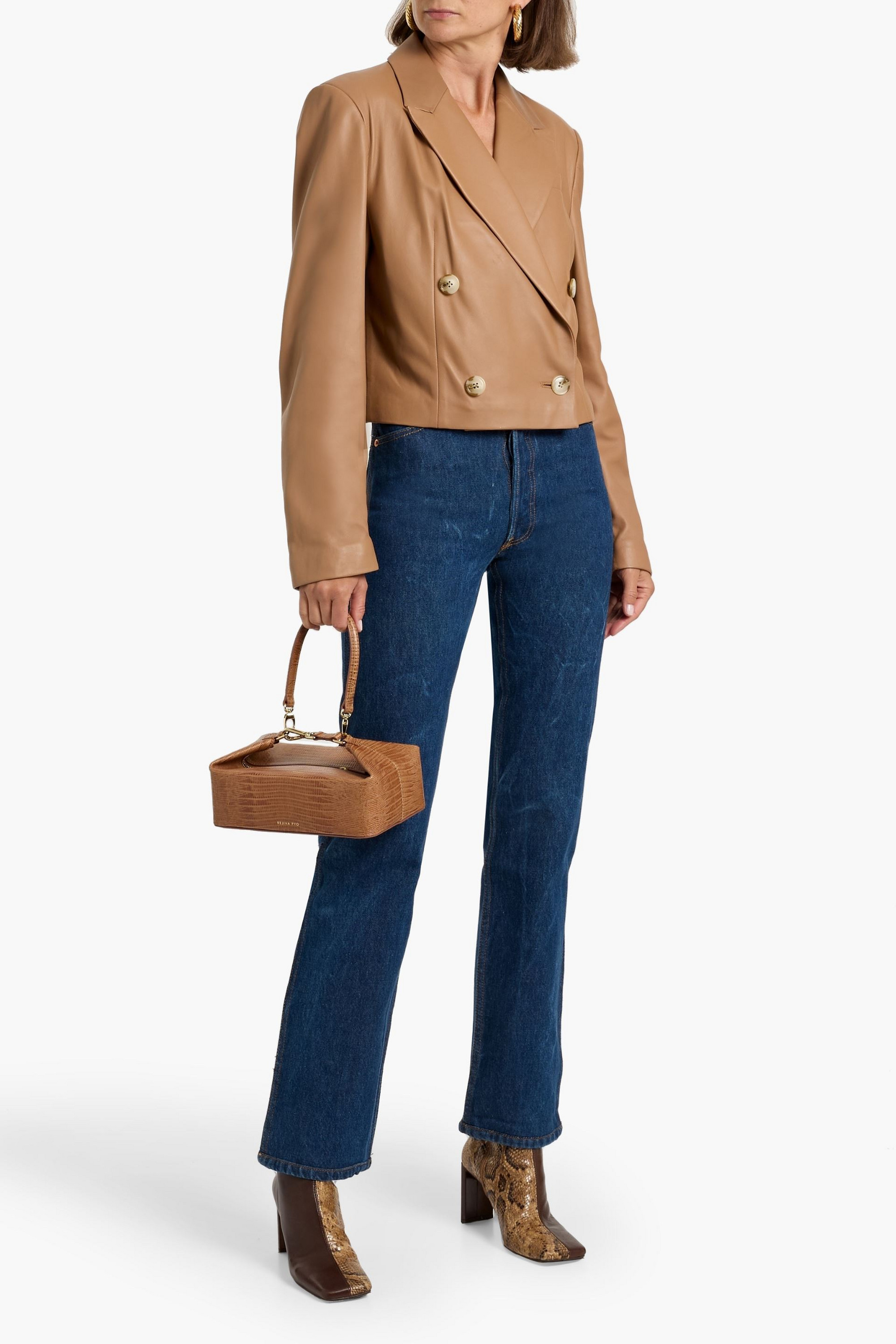 RE/DONE WITH LEVI'S High-rise straight-leg jeans