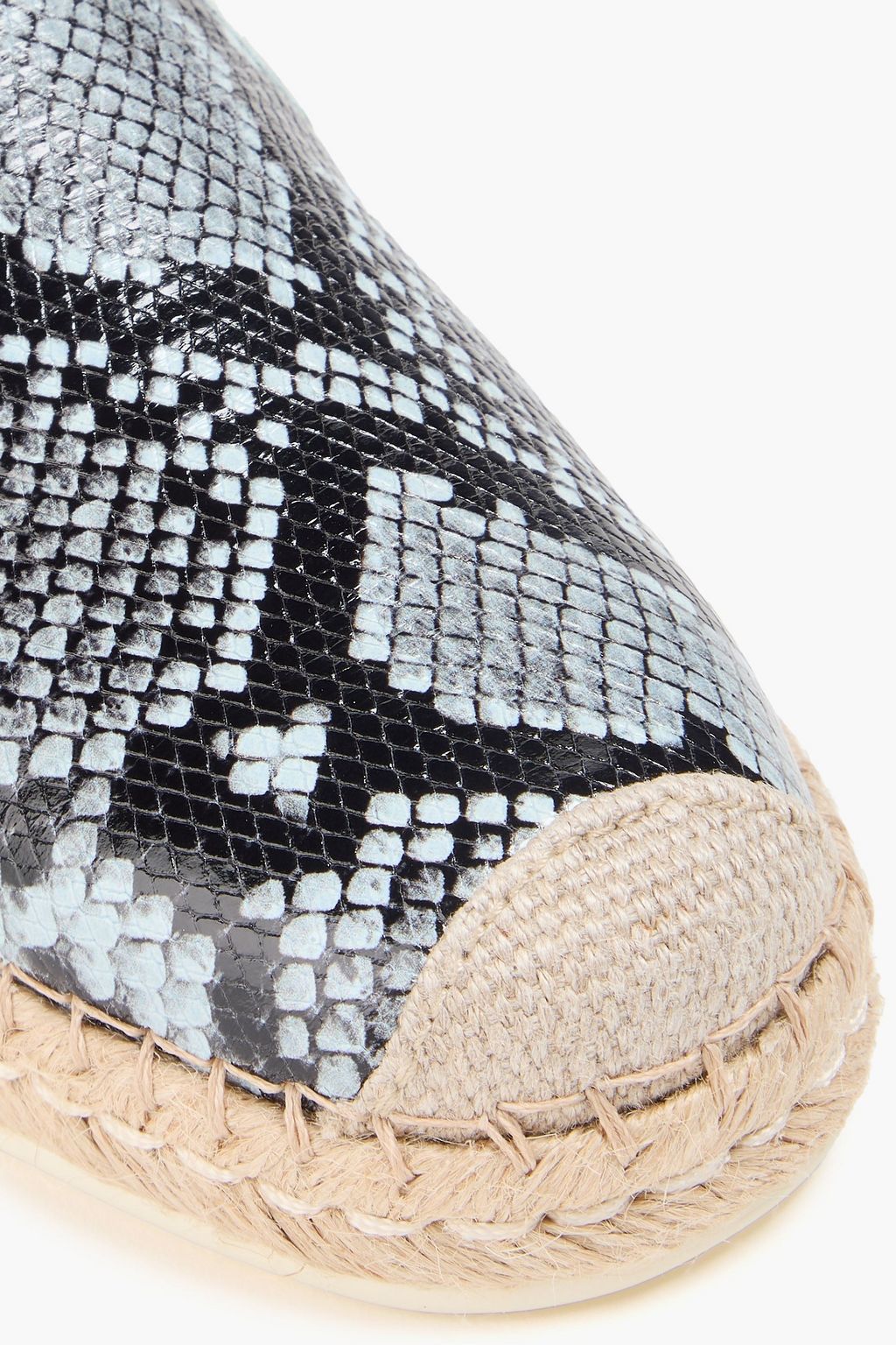 TOD'S Espadrilles aus Leder mit Schlangeneffekt
