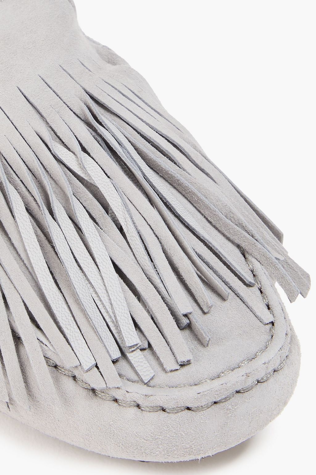 TOD'S Fringed suede loafers