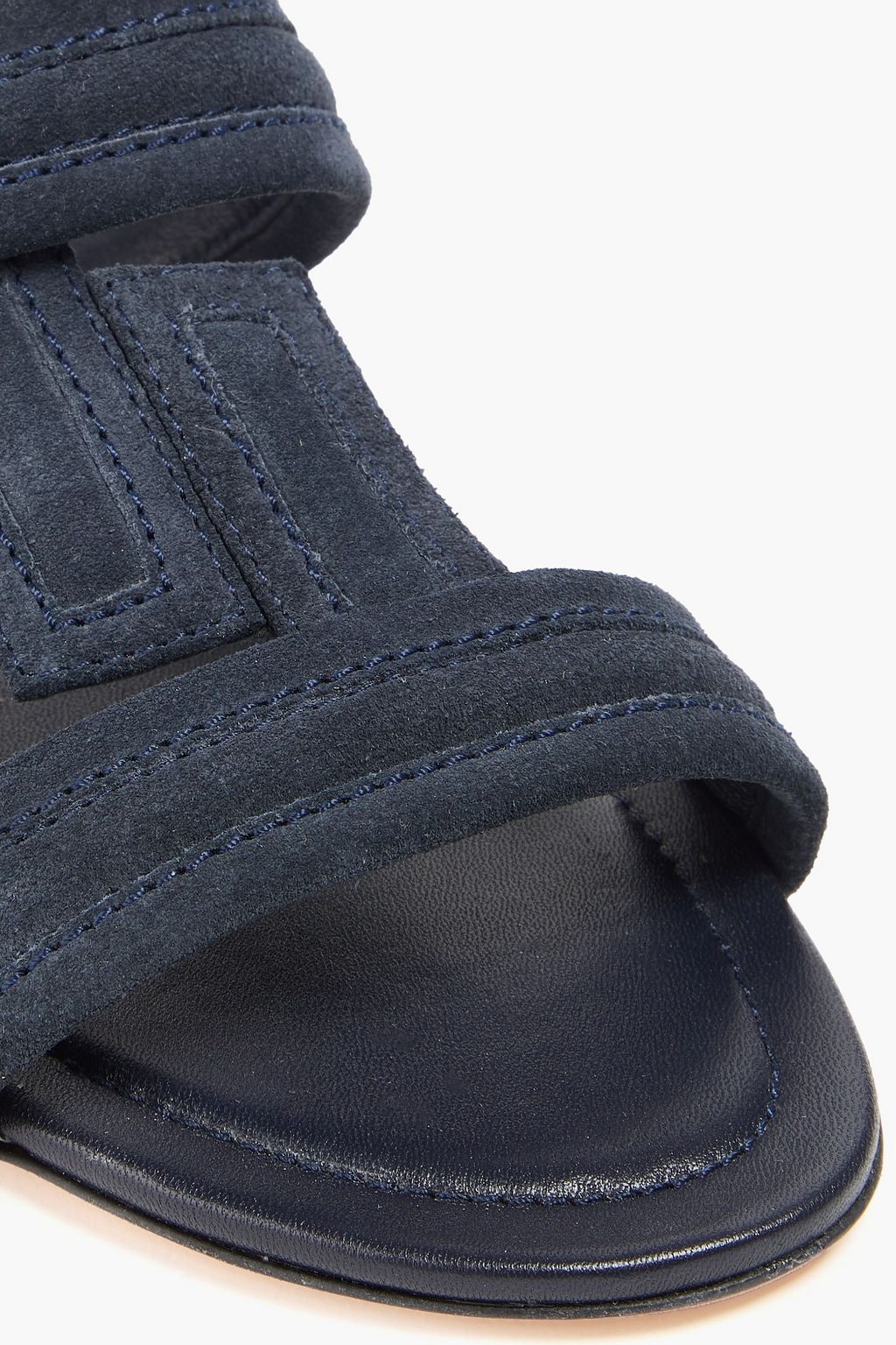 TOD'S Sandalen „Double T“ aus Veloursleder