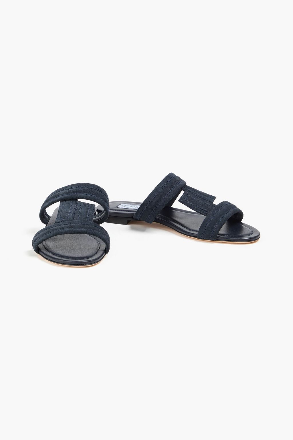 TOD'S Sandalen „Double T“ aus Veloursleder