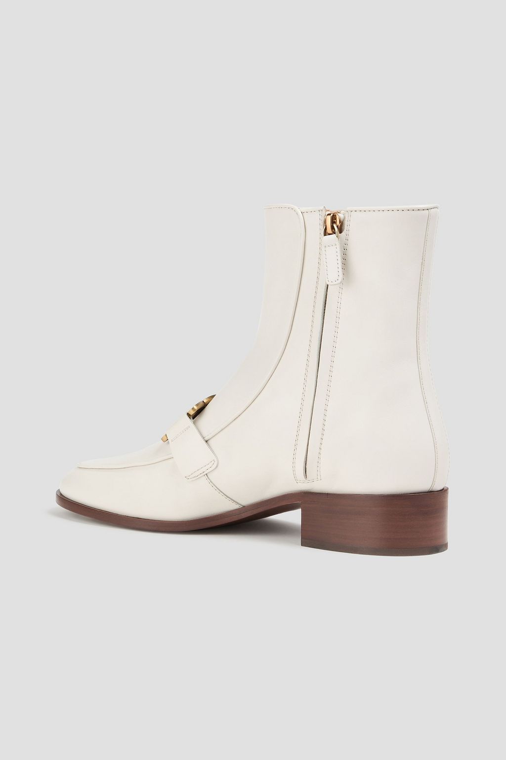 TOD'S Embellished leather ankle boots