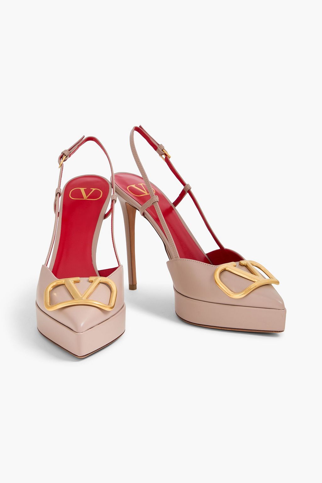 VALENTINO GARAVANI VLOGO leather platform pumps