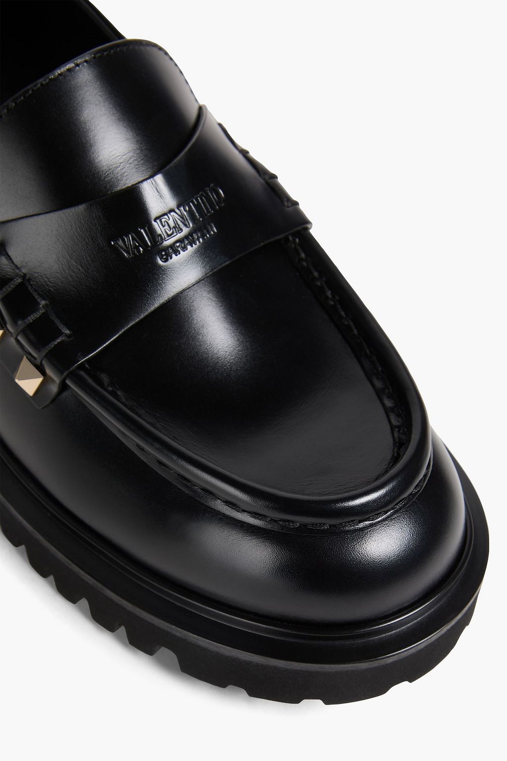 VALENTINO GARAVANI Rockstud leather loafers
