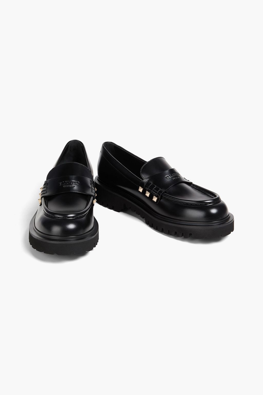 VALENTINO GARAVANI Rockstud leather loafers