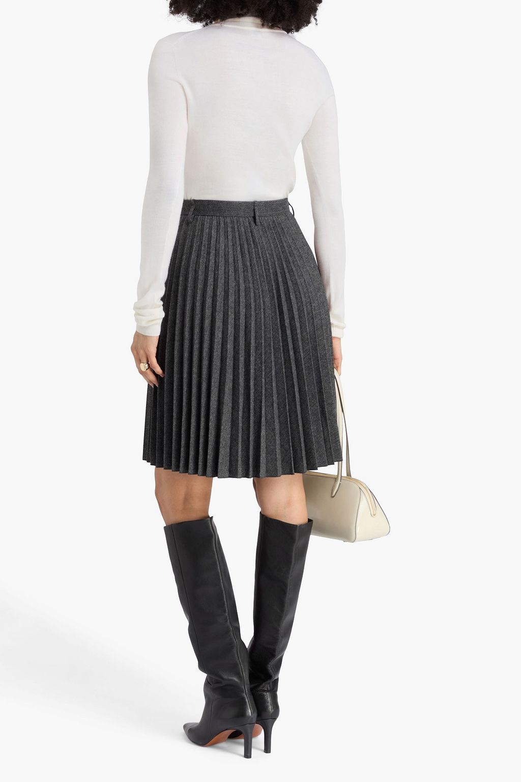 TOTEME Two-tone wool turtleneck sweater