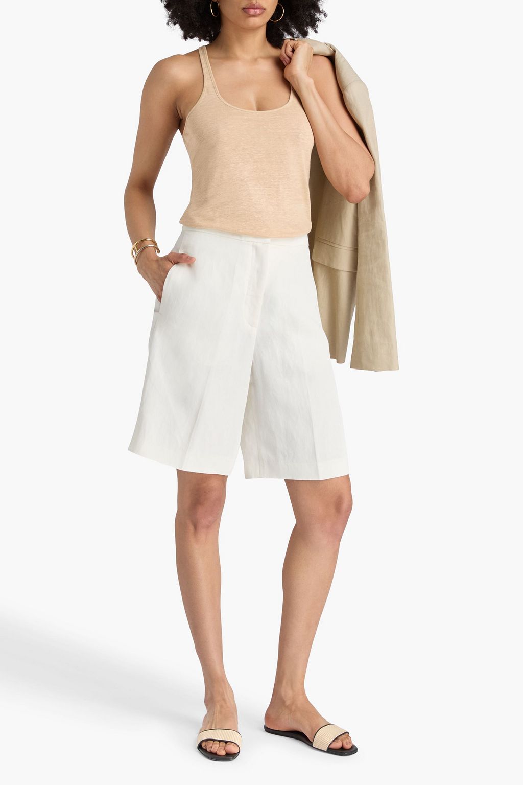 TOTEME Linen-jersey tank