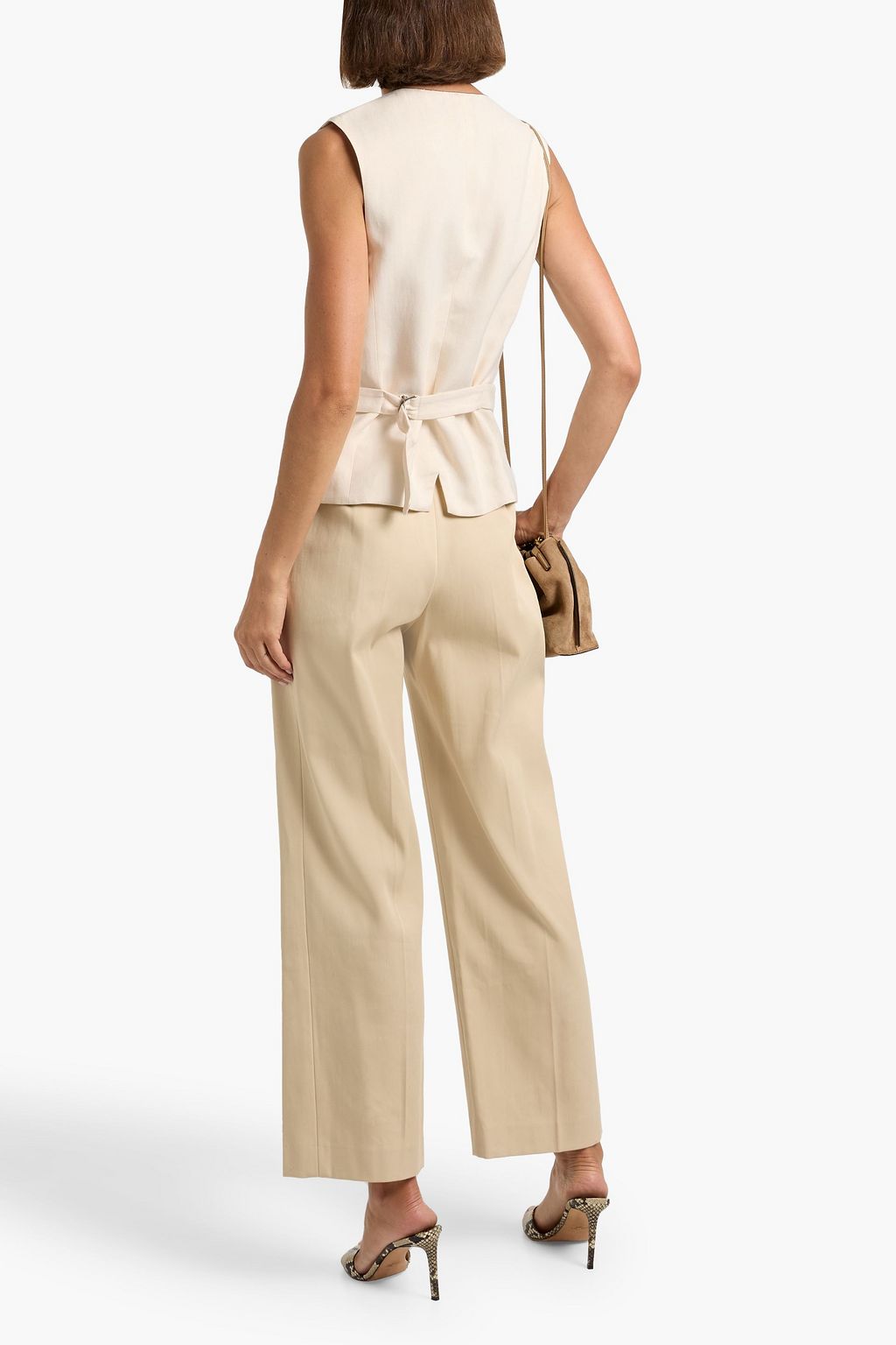 BRUNELLO CUCINELLI Bead-embellished twill vest