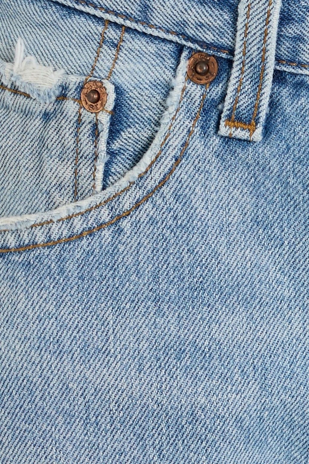 RE/DONE WITH LEVI'S Distressed denim shorts