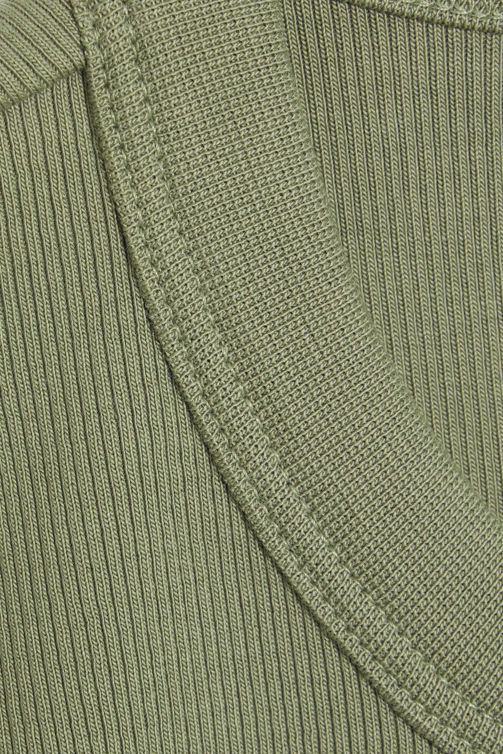 VERONICA BEARD Coralee ribbed Pima cotton-blend jersey T-shirt