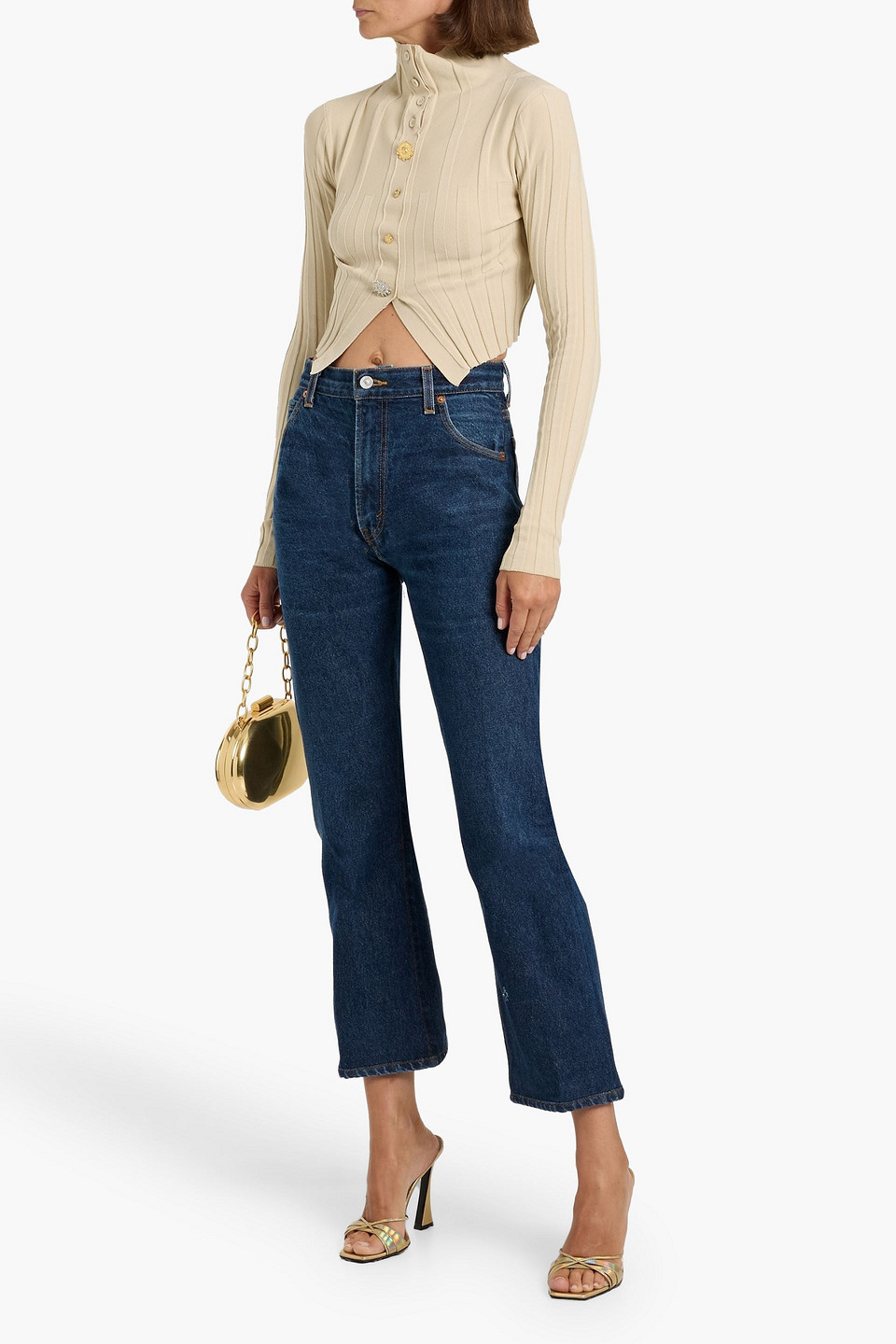 Re/done With Levi's High-rise Straight-leg Jeans
