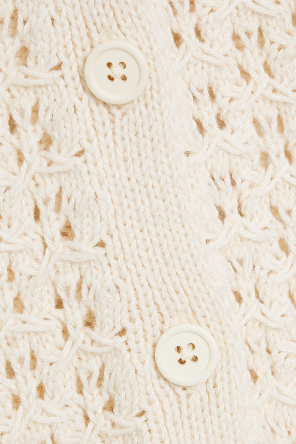 NAADAM Crocheted Pima cotton cardigan