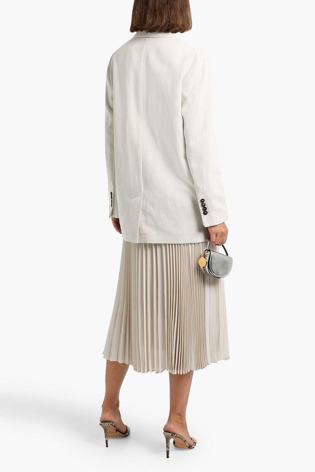 BRUNELLO CUCINELLI Cotton and linen-blend twill blazer
