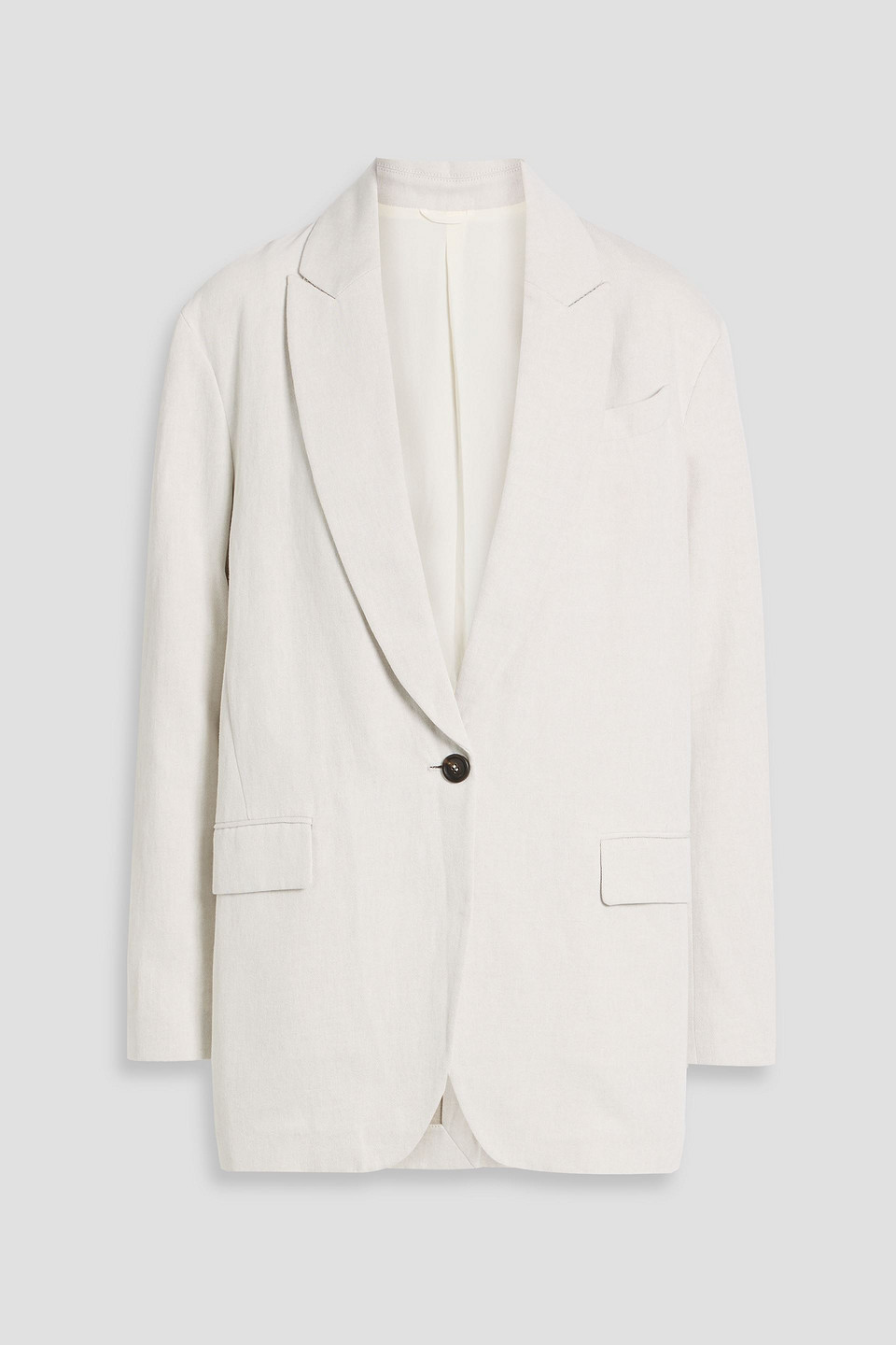 Brunello Cucinelli Cotton And Linen-blend Twill Blazer