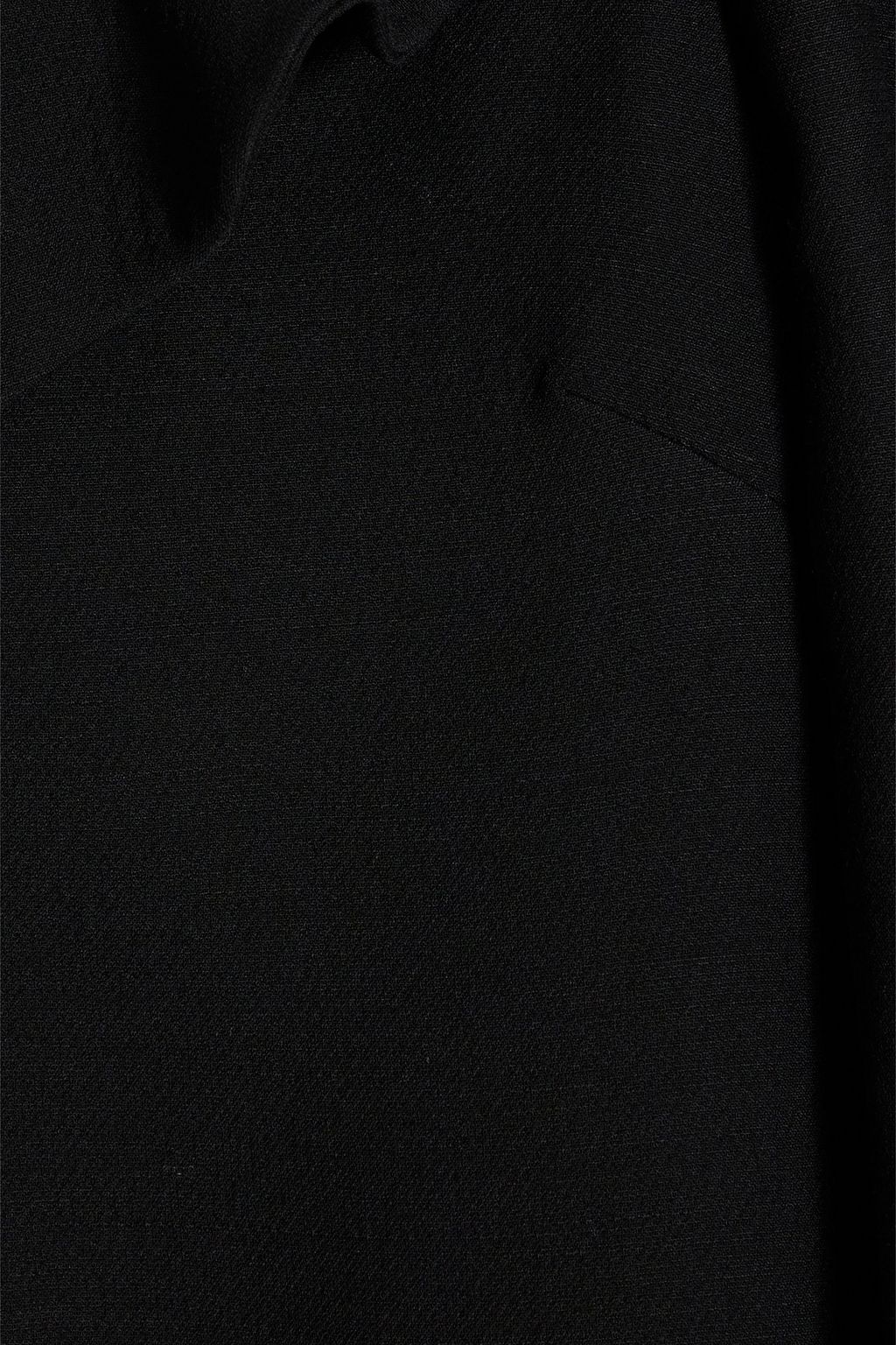 VALENTINO GARAVANI Ruffled wool and silk-blend crepe mini dress