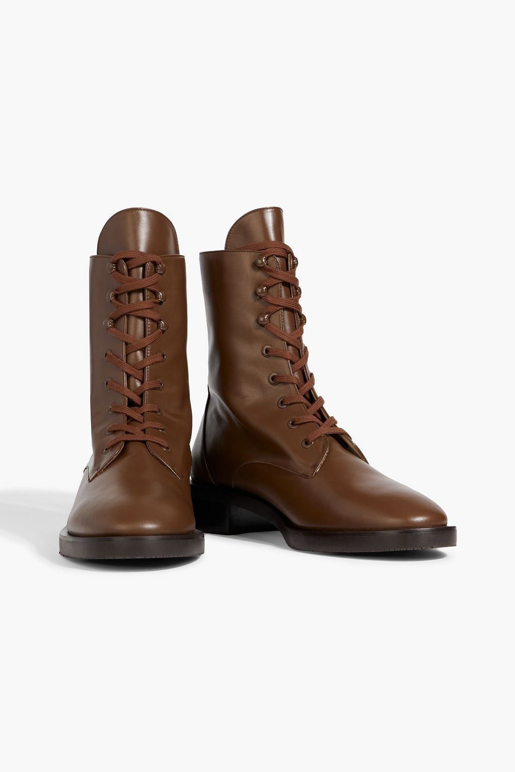 STUART WEITZMAN Sondra leather combat boots