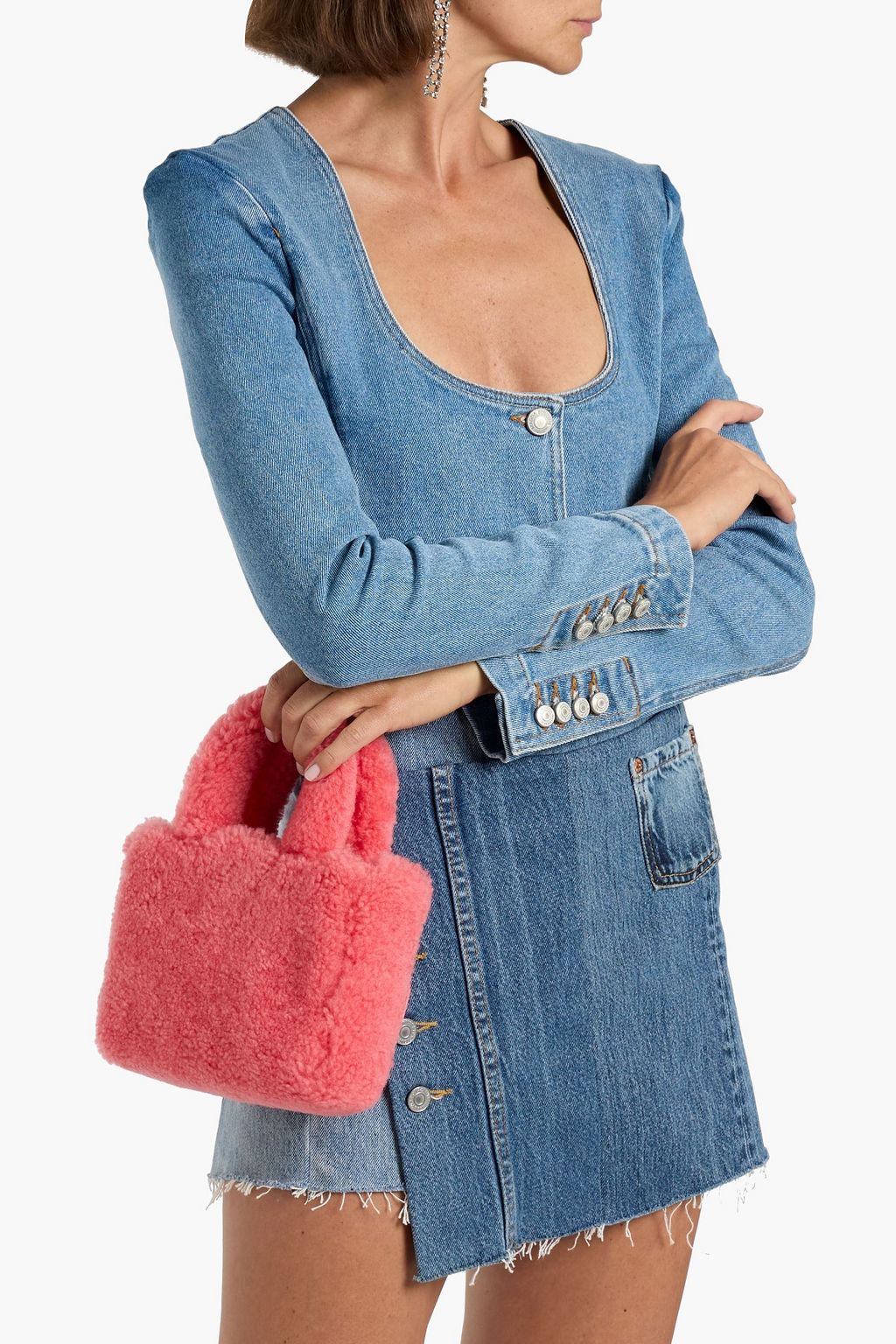 AMINA MUADDI Amini Giuly shearling tote