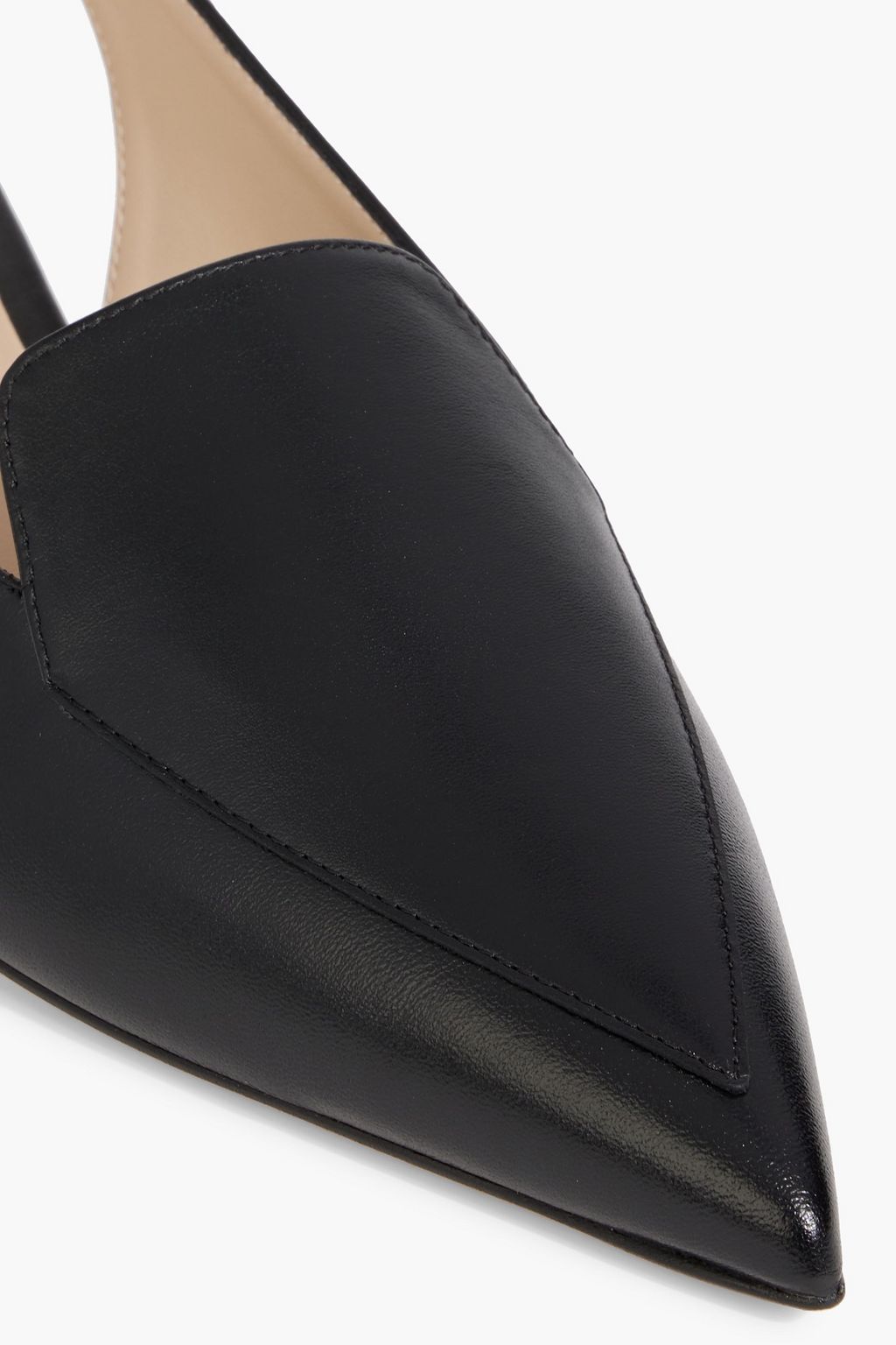 STUART WEITZMAN Ryder leather slingback point-toe flats