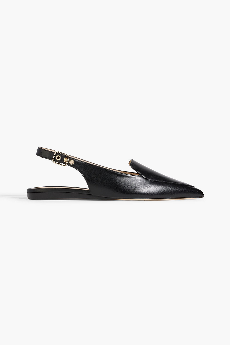 Ryder leather slingback point-toe flats