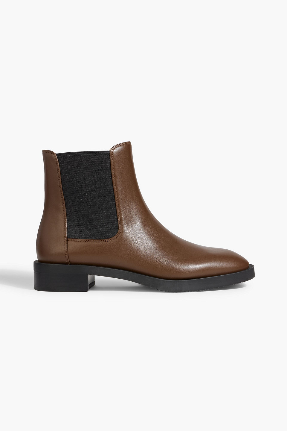 Stuart Weitzman Sondra Leather Chelsea Boots In Brown