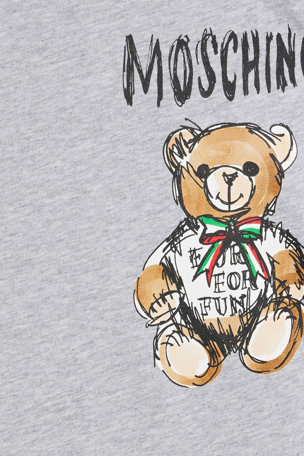 MOSCHINO Printed cotton-jersey T-shirt