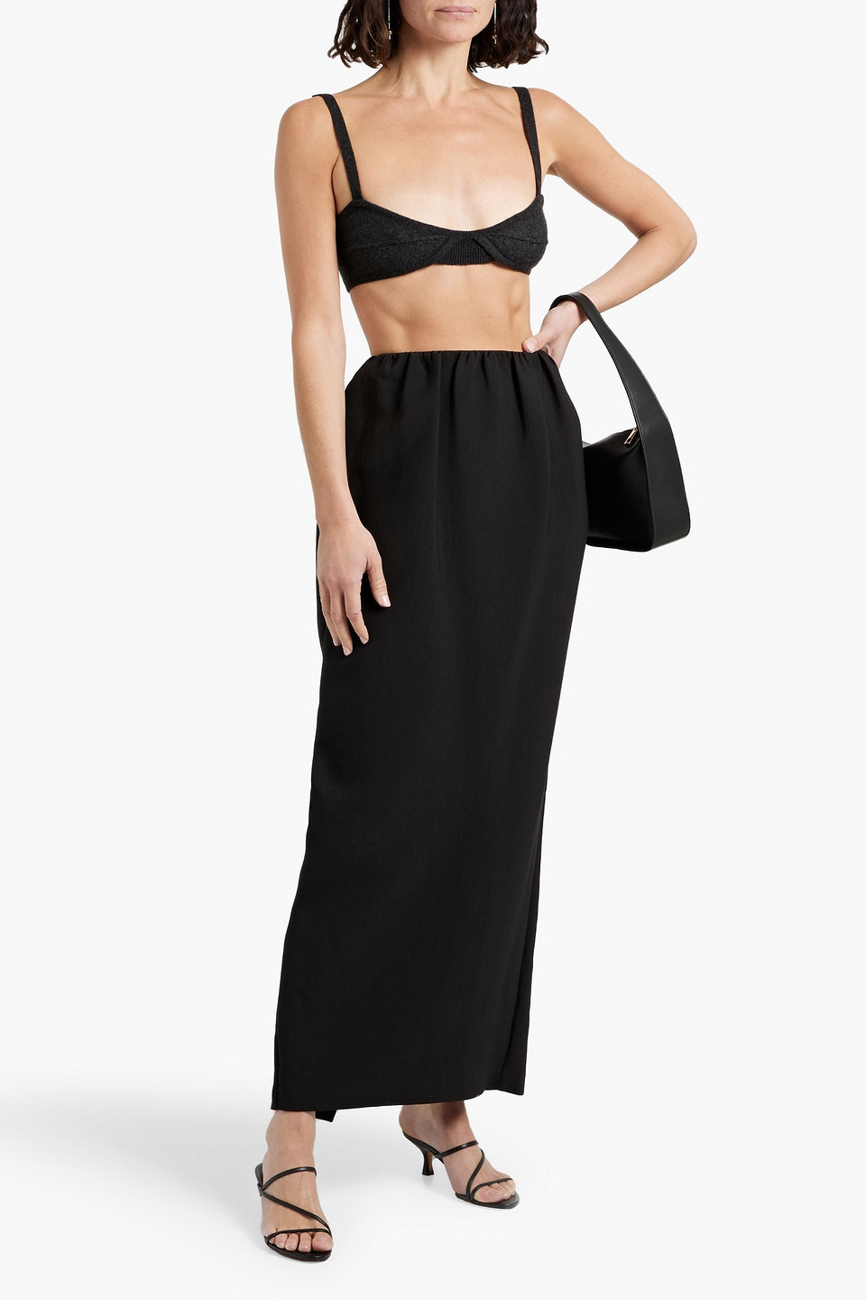Khaite Eda Cashmere Bra Top In Black