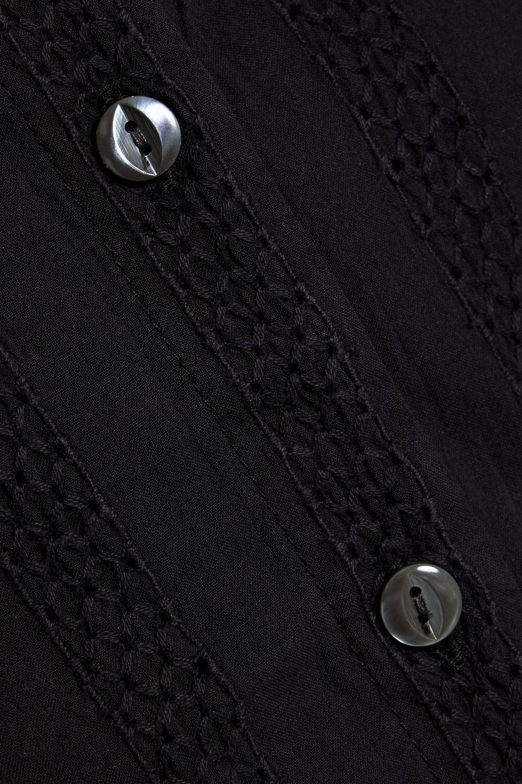 ALEX MILL Cari pintucked cotton-jacquard blouse