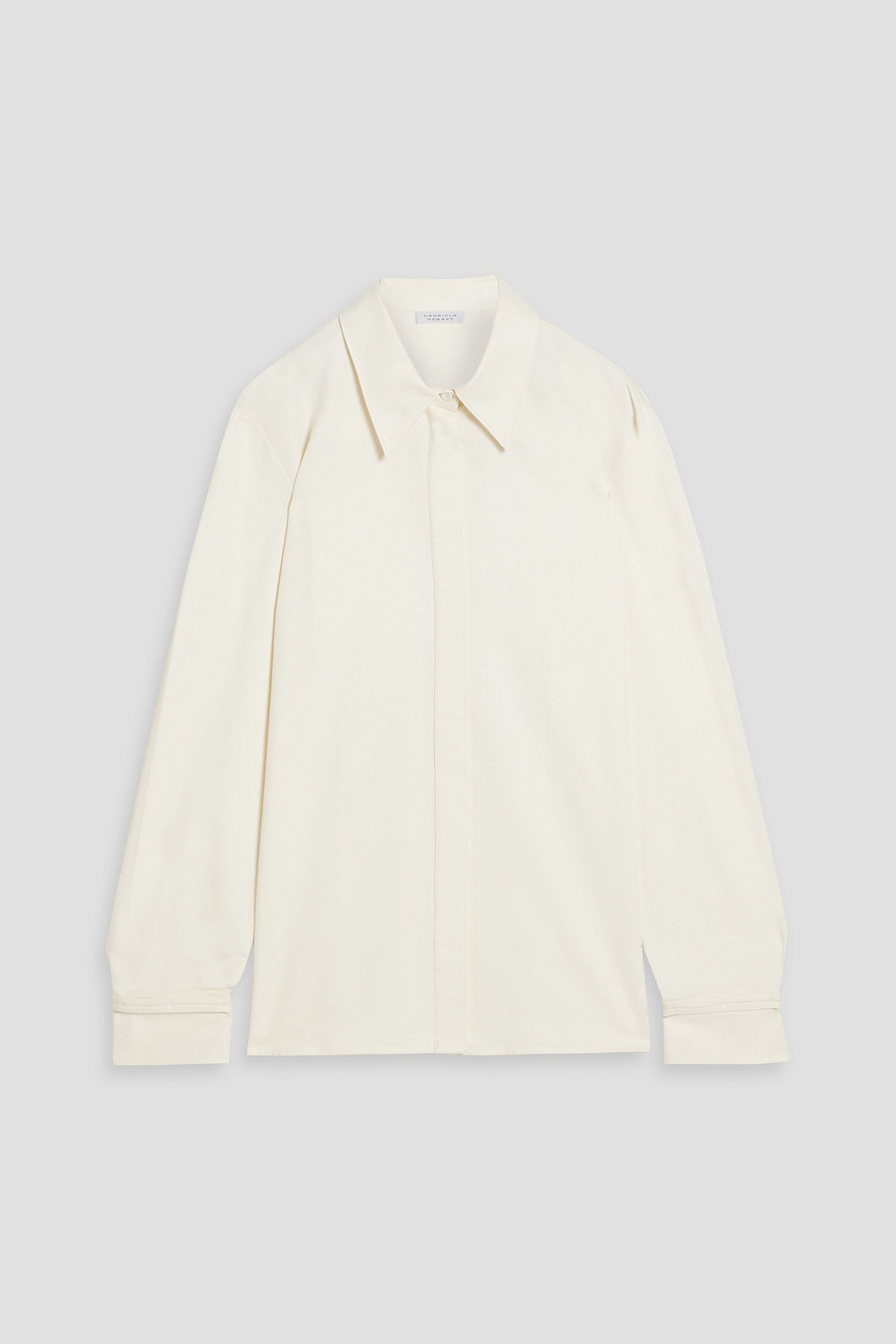 Gabriela Hearst Cruz Silk-twill Shirt In White
