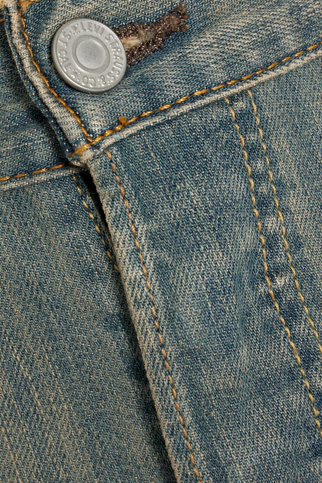 RE/DONE WITH LEVI'S Distressed denim shorts